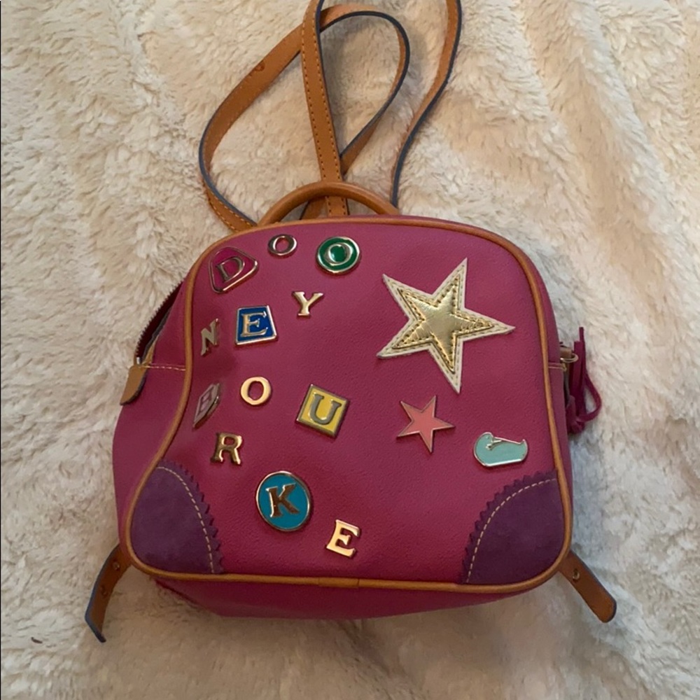Pink Dooney & Burke Mini Backpack